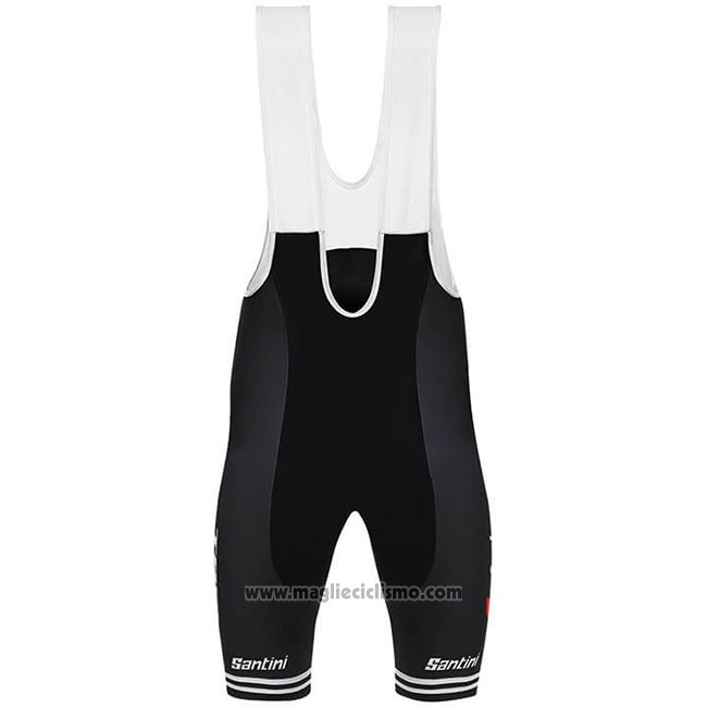 2019 Abbigliamento Ciclismo Trek Segafredo Verde Nero Manica Corta e Salopette